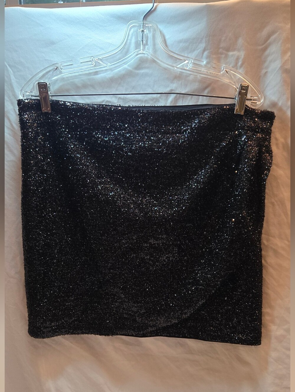 Kenneth Cole Black Sequin Mini Skirt
